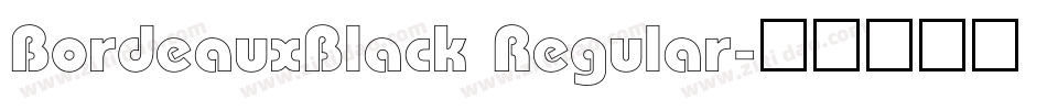BordeauxBlack Regular字体转换